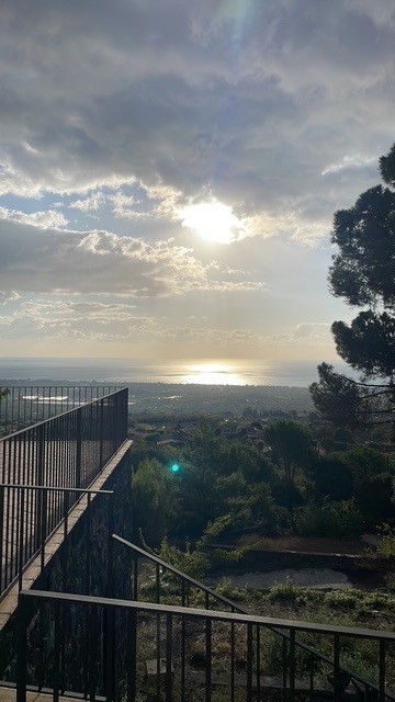 Sunset over the Ionian Sea from MINOA