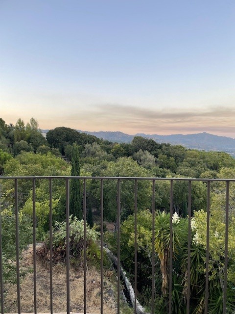 View from MINOA over the surrounding hills