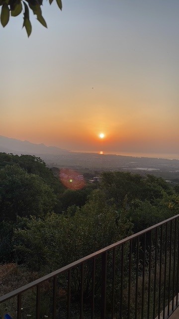 Sunrise seen from MINOA