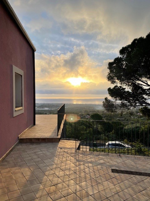 A terrace and trees at MINOA